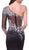Cinderella Divine - Sequined Asymmetric Neck Trumpet Dress