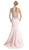 Cinderella Divine - Sequined Asymmetric Neck Trumpet Dress