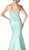 Cinderella Divine - 8792 Strapless Sweetheart Satin Trumpet Gown in Green