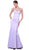 Cinderella Divine - 8792 Strapless Sweetheart Satin Trumpet Gown in Purple