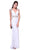 Bedazzled Deep V-neck Fitted Dress