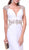 Bedazzled Deep V-neck Fitted Dress