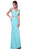 Bedazzled Deep V-neck Fitted Dress