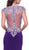 Cinderella Divine - Bedazzled Deep V-neck Fitted Dress