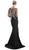 Cinderella Divine - 8916 Embellished Illusion Bateau Trumpet Dress