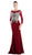 Cinderella Divine - 8916 Embellished Illusion Bateau Trumpet Dress