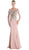 Cinderella Divine - 8916 Embellished Illusion Bateau Trumpet Dress