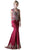 Cinderella Divine - Embroidered Queen Anne Neck Sheath Dress