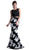 Cinderella Divine - Embellished Two Piece Floral Mermaid Evening Gown