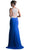 Sleeveless Lace Bateau Fitted Dress