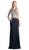 Mock Two Piece Lace Embroidered Fitted Dress