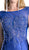 Cap Sleeve Appliqued Plunging Illusion Gown