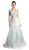 Cinderella Divine - Sheer Scoop Beaded Tulle A-Line Evening Gown