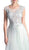 Cinderella Divine - Sheer Scoop Beaded Tulle A-Line Evening Gown