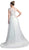 Cinderella Divine - Sheer Scoop Beaded Tulle A-Line Evening Gown