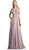 Cinderella Divine - Beaded Lace V-neck A-line Dress