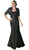 Embellished Fitted Trumpet Dress With Bolero