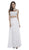 Cinderella Divine - Embellished Two Piece Illusion Jewel A-line Dress