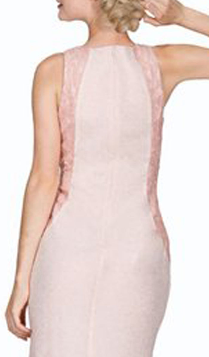 Embellished Bateau Neck Fitted Dress