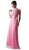 Sequined Lace Bateau Pleated A-line Dress