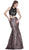 Cinderella Divine - Lace Sleeveless Two-Piece Print Mermaid Evening Gown