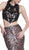Cinderella Divine - Lace Sleeveless Two-Piece Print Mermaid Evening Gown