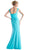 Surplice Bodice Draping Sheath Dress