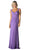 Surplice Bodice Draping Sheath Dress