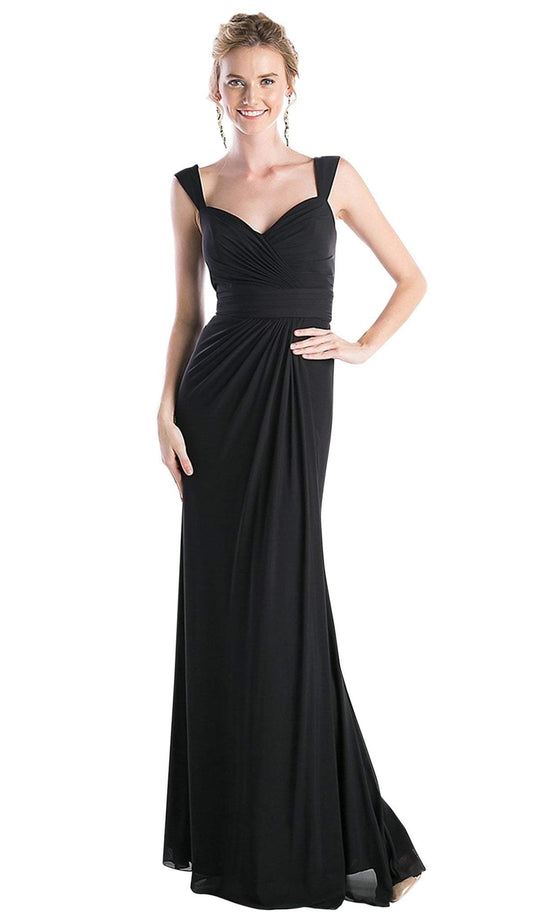 Surplice Bodice Draping Sheath Dress