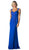 Cinderella Divine - Surplice Bodice Draping Sheath Dress