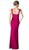 Cinderella Divine - Surplice Bodice Draping Sheath Dress