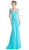 Surplice Bodice Draping Sheath Dress