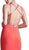 Cinderella Divine - Strappy Plunging V-Neck Slit Evening Dress