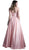 Embellished Strapless A-line Evening Dress
