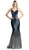 Strappy Sleeveless Sequined Mermaid Evening Gown