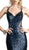 Strappy Sleeveless Sequined Mermaid Evening Gown