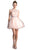 Cinderella Divine - Sleeveless Lace Bodice Tulle A-Line Cocktail Dress