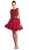Cinderella Divine - Sleeveless Lace Bodice Tulle A-Line Cocktail Dress