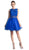 Cinderella Divine - Sleeveless Lace Bodice Tulle A-Line Cocktail Dress