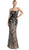 Strapless Sequined Sweetheart Sheath Prom Dress