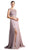 Embellished Illusion Bateau A-line Dress
