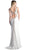 Cinderella Divine - Sleeveless Beaded Form-Fitting Evening Gown