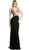 Sleeveless Beaded Form-Fitting Evening Gown