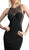 Cinderella Divine - Sleeveless Illusion Beaded Sheath Evening Gown