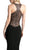 Cinderella Divine - Sleeveless Illusion Beaded Sheath Evening Gown