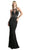 Cinderella Divine - Dazzling Illusion Halter Sheath Prom Dress