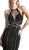 Cinderella Divine - Dazzling Illusion Halter Sheath Prom Dress