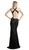 Cinderella Divine - Dazzling Illusion Halter Sheath Prom Dress