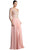 Beaded Lace V-neck Chiffon A-line Evening Dress