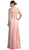 Cinderella Divine - Beaded Lace V-neck Chiffon A-line Evening Dress